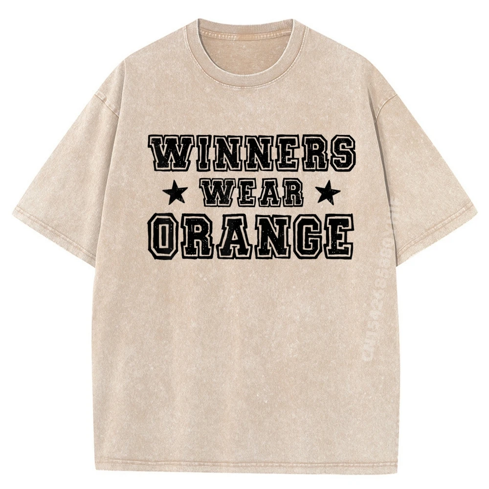 

Победители носят оранжевый цвет, военные летние футболки, мужские топы и футболки-бойфренды, футболки с рисунком, мужская минималистичная стираная одежда