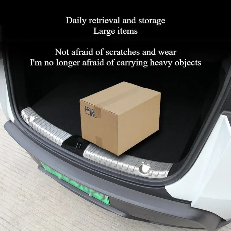

For Tesla New Model Y Juniper 2025 Trunk Threshold Strip Stainless Steel Back Sill Anti Scratch Protection Lid Car Accessories