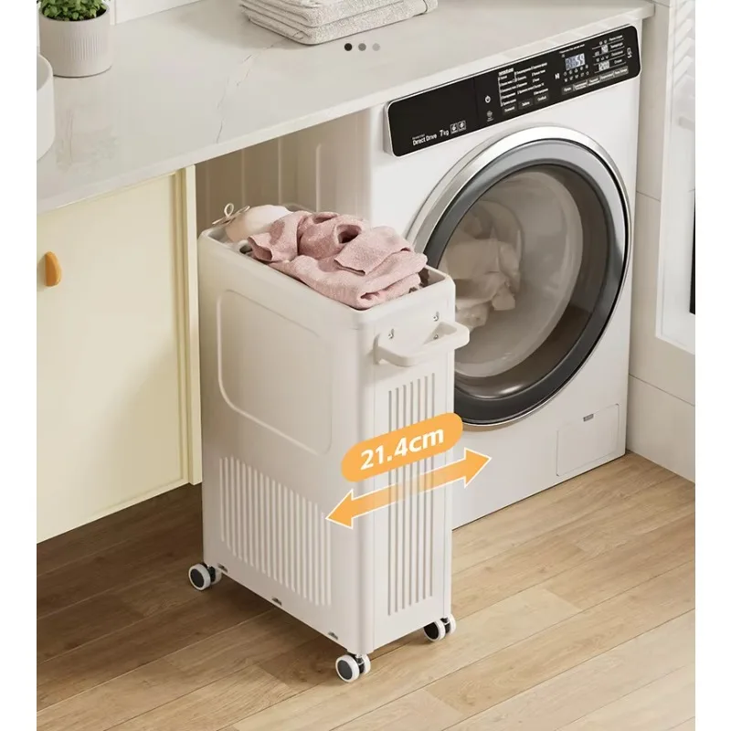 Custom Laundry Hamper Baskets with Wheels for Home Modern Cloth Fabric Laundry Fold Basket Kid Toy Storage Boxes