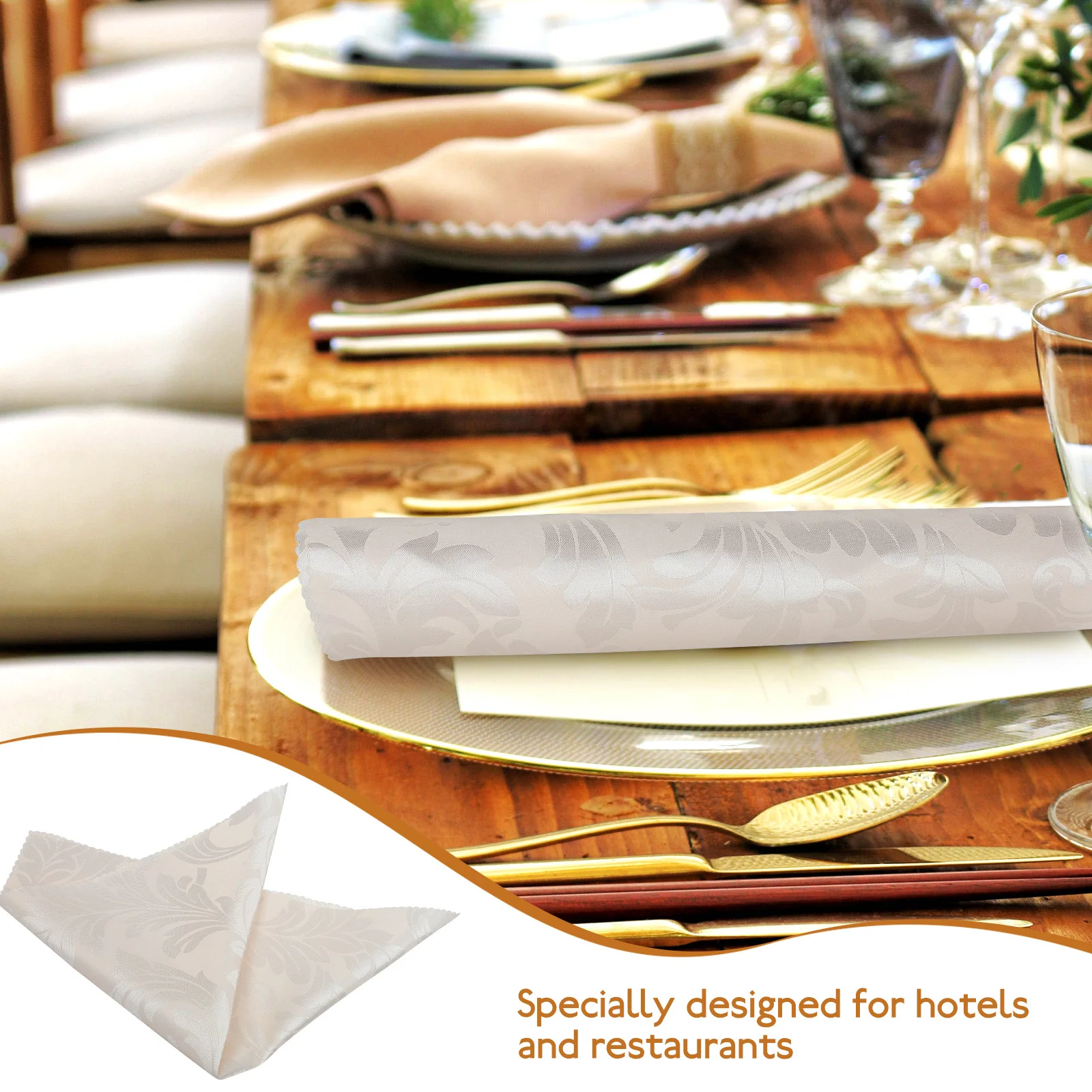 

10Pcs Luxurious Reusable Napkins for Family Friends Perfect Gift for Any Occasion Home Hotel Party Dinner Parties Napkins