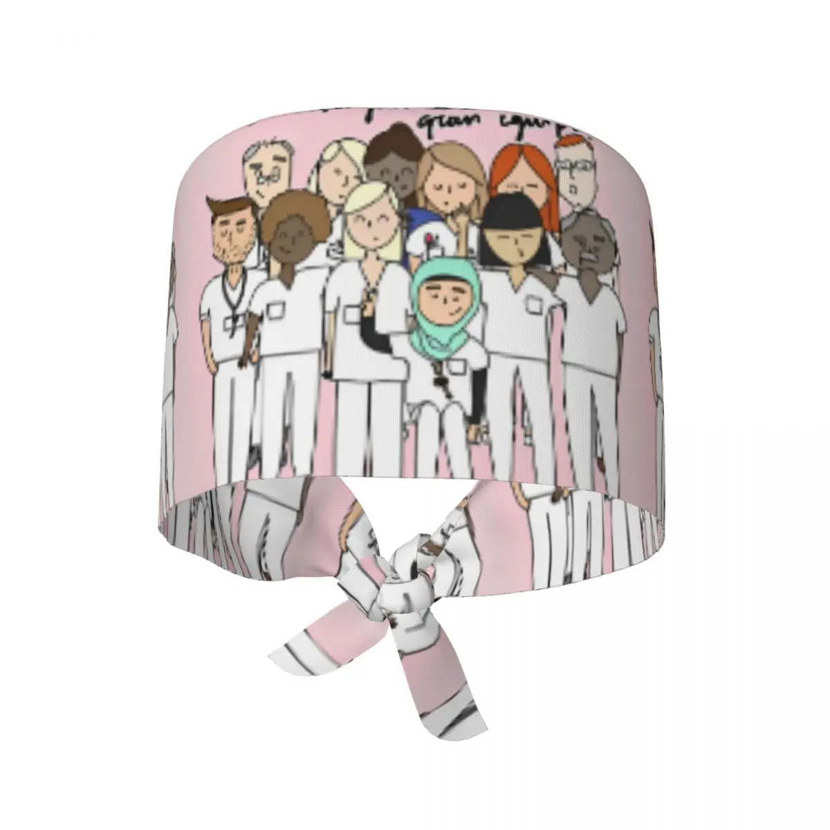Nurse Medicine Doodle Cartoon Scrubs Caps Nursing Surgical Cap for Men Women Nurse Dentist Spa Working Hats Cap