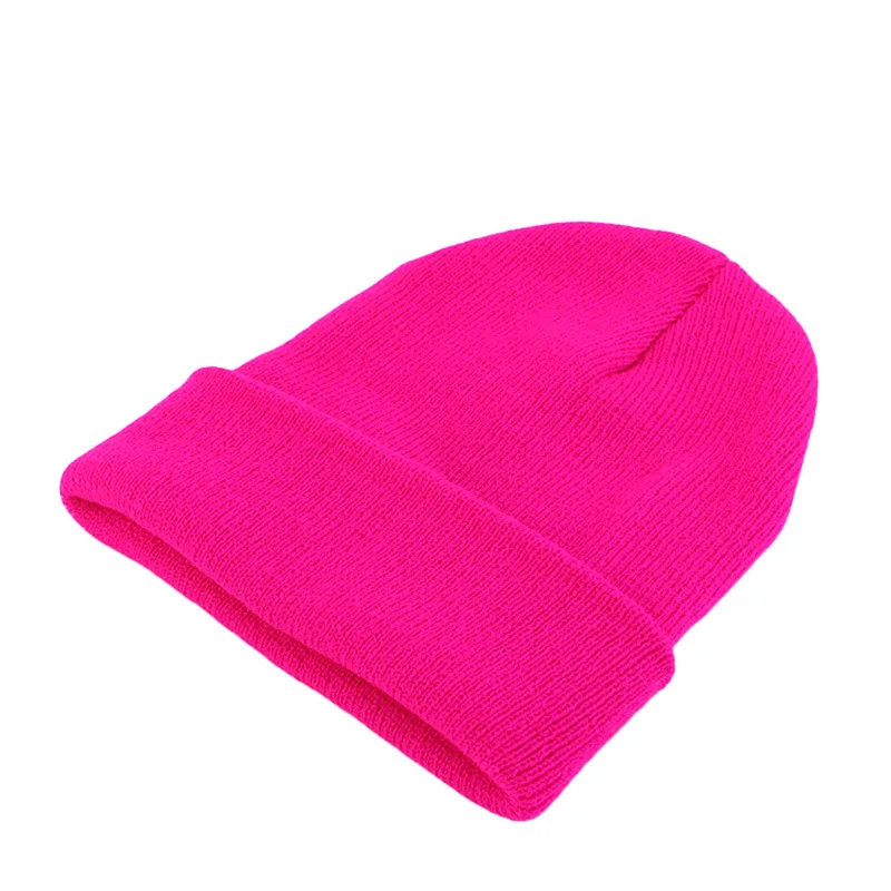 Neue Unisex Einfarbige Strickmütze Herbst Winter Hip-Hop-Beanie für Männer und Frauen SkullCap Mützen Outdoor Winddichte Männermütze Gorro Skimütze – Detail 19