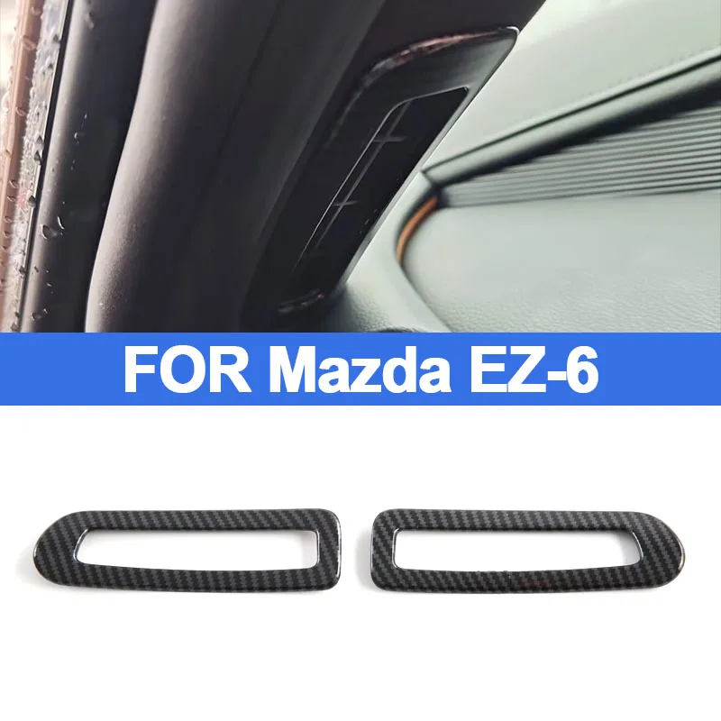 para-mazda-ez-6-adesivo-decorativo-de-fibra-de-carbono-para-saida-de-ar-superior-dianteira-peca-de-modificacao-interna-em-abs-para-carro