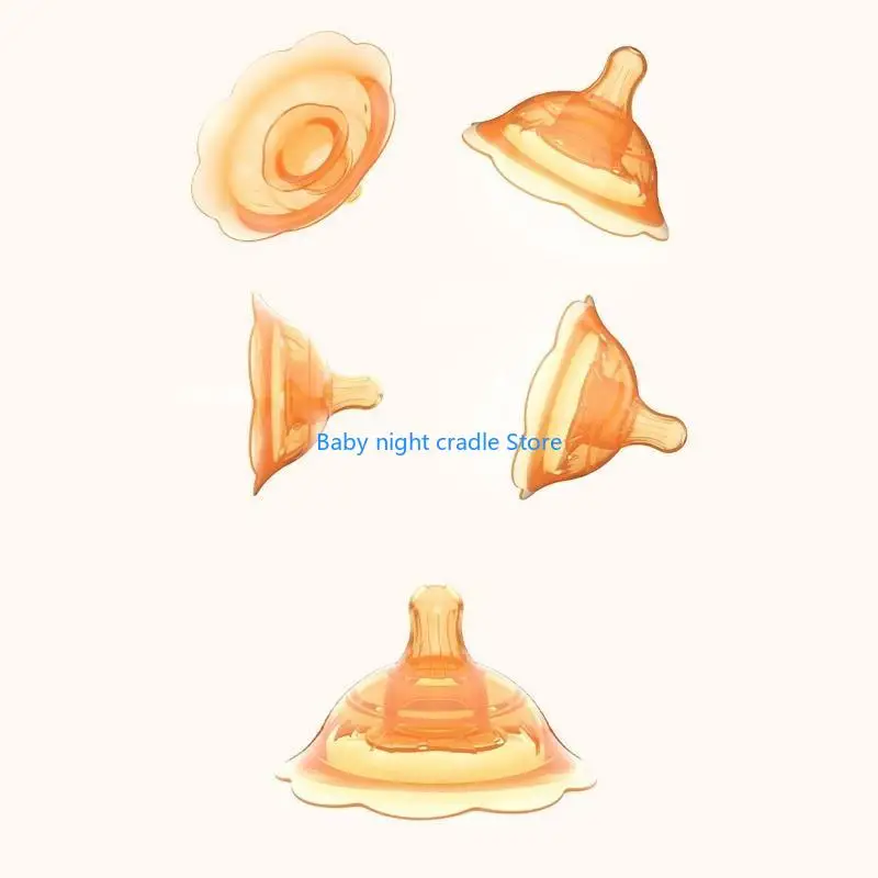 J2FF غطاء الحلمة السيليكون غطاء الحلمة الاتصال للرضاعة الطبيعية مع صعوبات المزلاج حامي الحلمات المسطحة المقلوبة