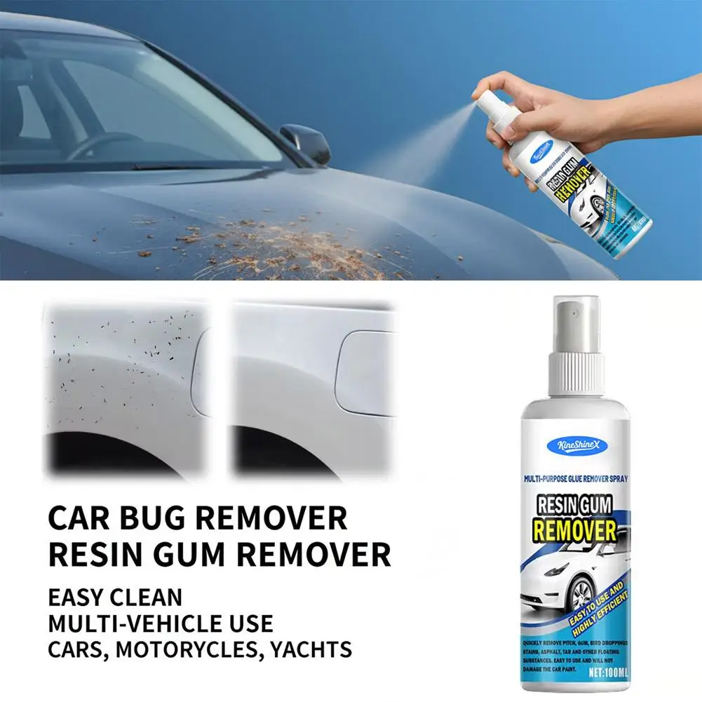 100ml Car Bird Dropping Remover Insect Resin Cleaner Spray Auto Paint Surface Cleaning Agent