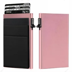 Rfid Credit Card Holder Men Thin Slim Mini Minimalist Wallets Luxury Metal Bank ID Cardholer Case Wallet for Men Carteras Choice