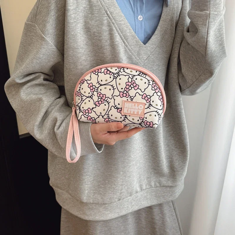 

Portable Hellokittys Cosmetic Bag Makeup Bag Large Capacity Wash Bag Hand-Held Girl Packet Bags for Woman Travel Storage