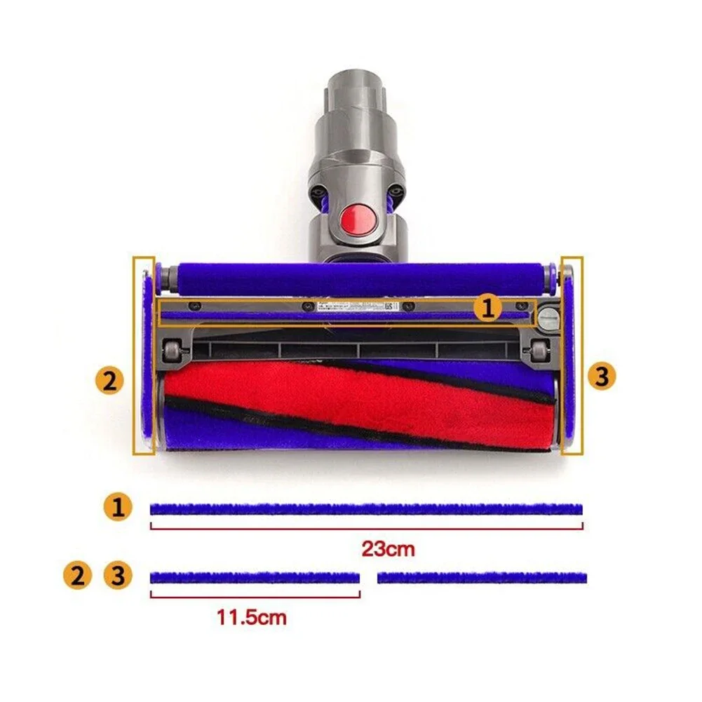 Dyson v6 v7 v8 v10 v11 v9v5掃除機の交換用ストリップ,豪華なフェルトストリップ,掃除機アクセサリー