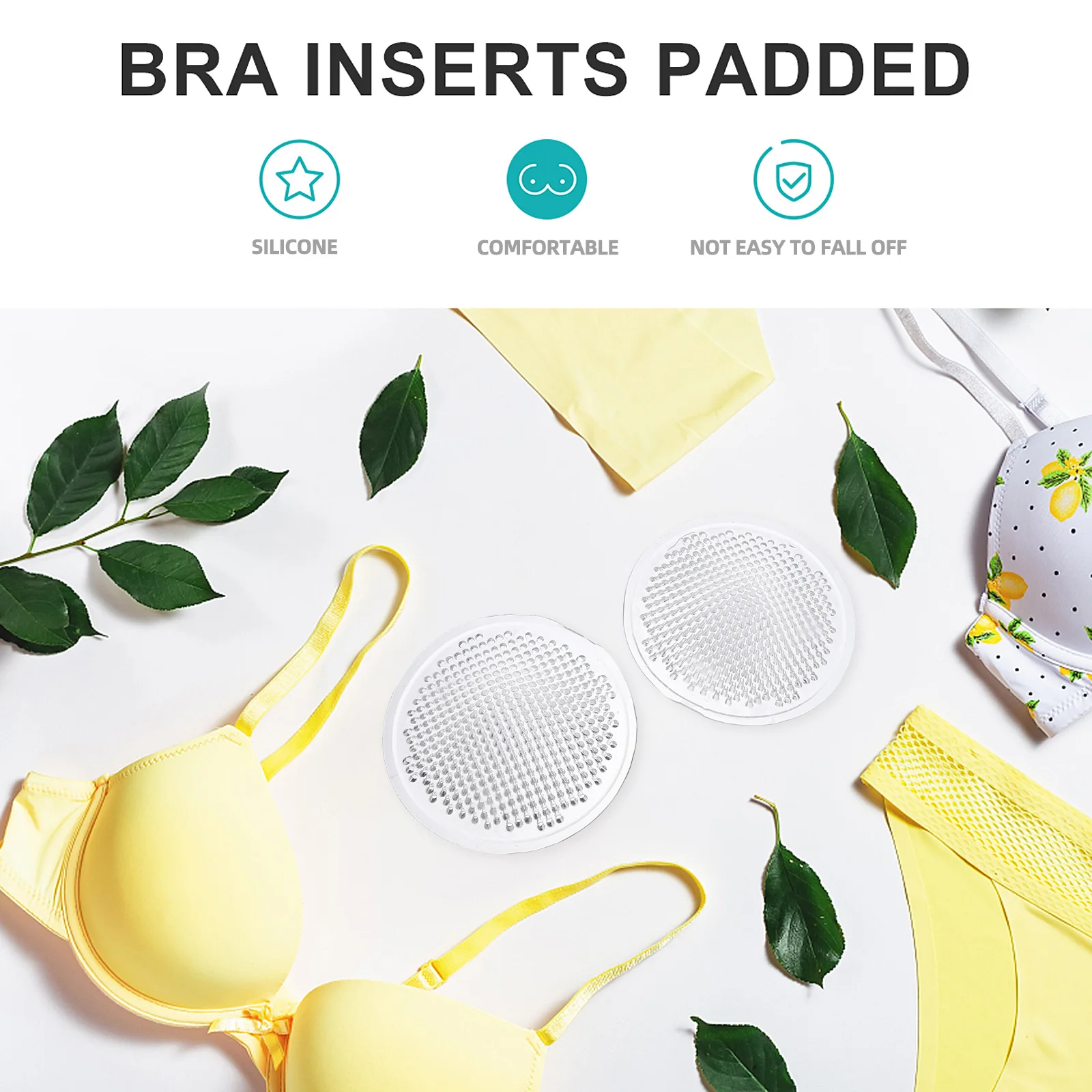 

Swimsuit Breast Pad Silicone Invisible Bra Pads Reusable Eco Friendly Comfortable Women Cup Shaped Covers Tshirt Bathing Suits