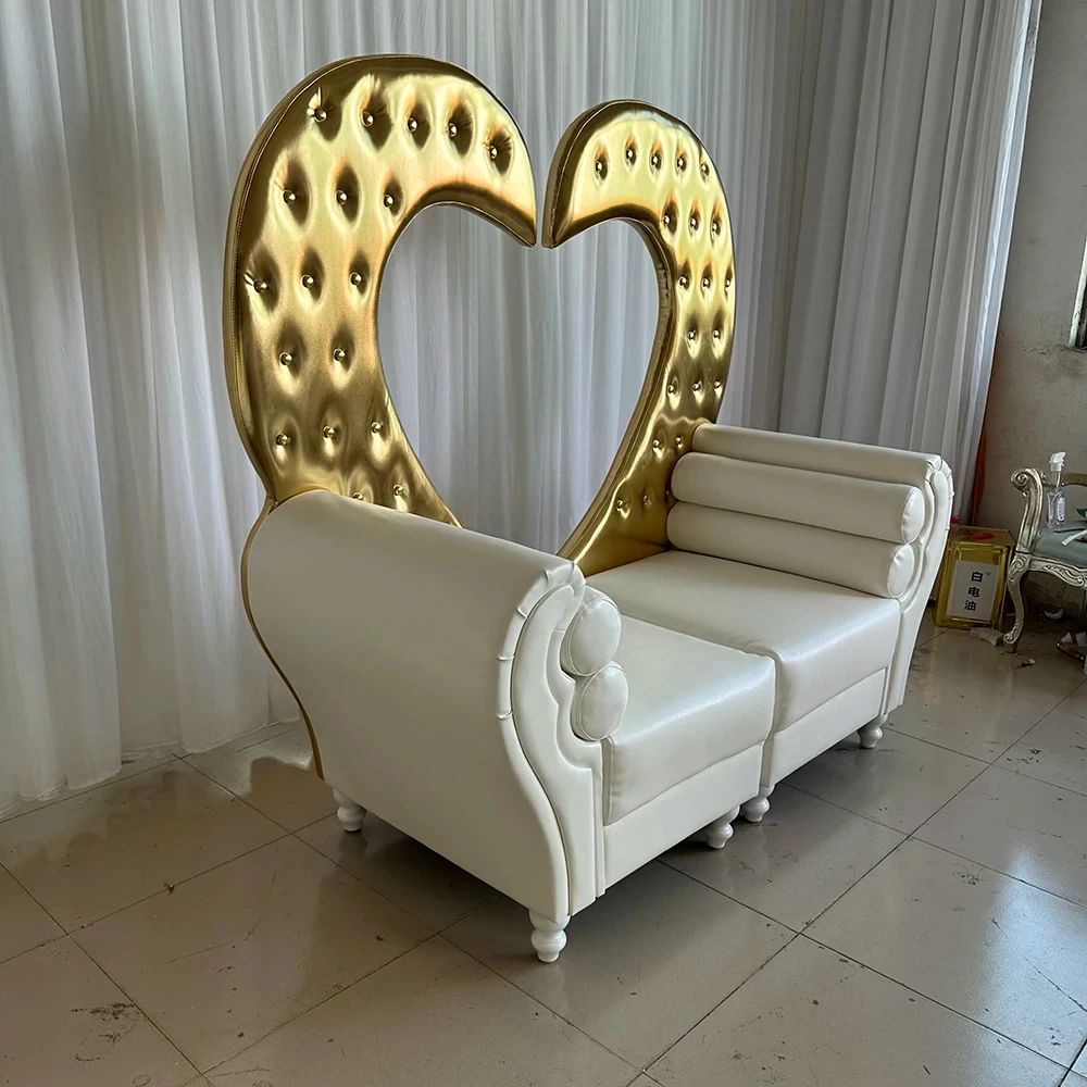 High quality luxury royal style wedding throne queen sofa factory direct sale