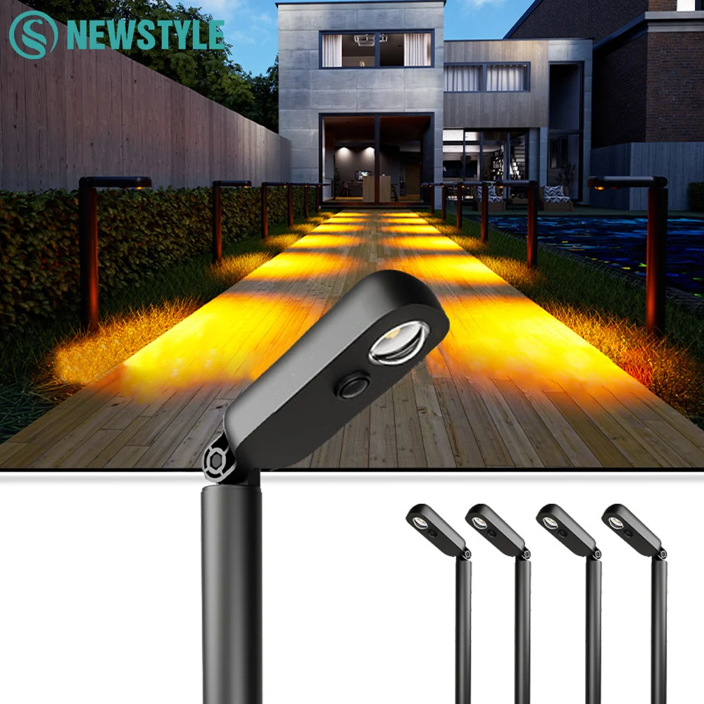 

1LED Solar Outdoor Pathway Lights Waterproof Landscape Lights for Garden Decor Solar Powered Spotlight Pathway Yard Porch