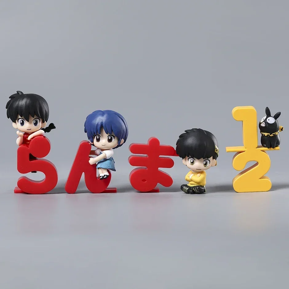 Set of 4 Ranma Tendou Akane PVC Figures Model Anime Collection Toys Gift