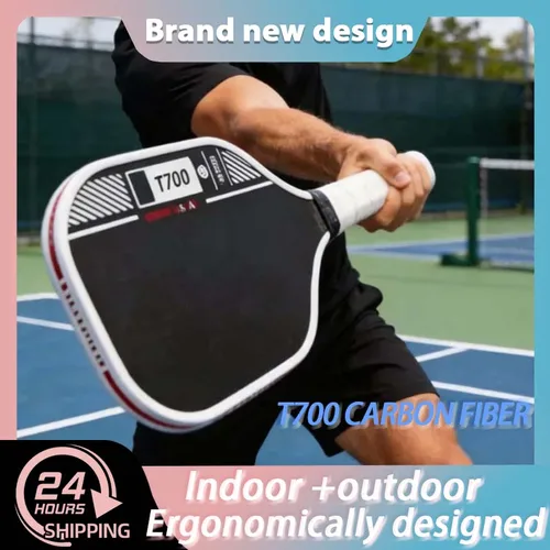 Imagen 1 del producto Pala de Pickleball Profesional 2026, Fibra de Carbono T700, Raqueta Aprobada por la USAPA con Núcleo de Panal de Abeja, Ancho de 16 mm, para Deportes y Fitness