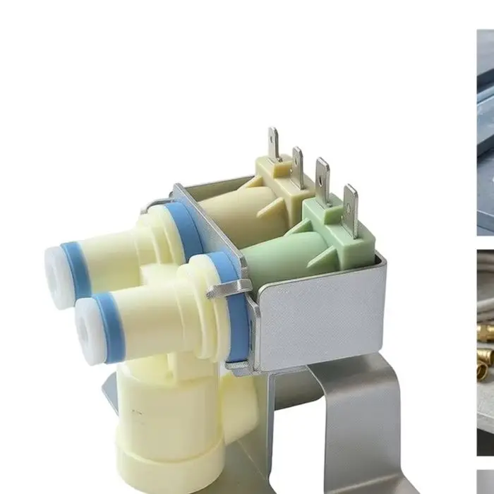 Dual Solenoid Water Inlet Valve WR57X10052 For For GE For Hotpoint For RCA Refrigerator Ice Maker Replacement Part DIY Installat