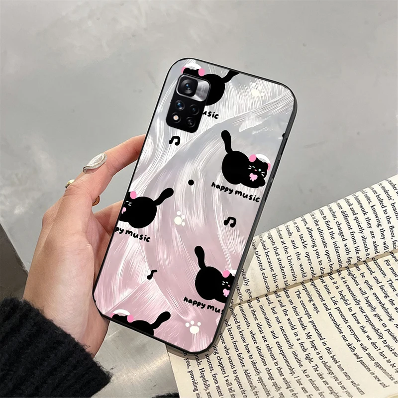 

Catoon Tulip Flower Bow Bear Panda Funda Phone Case For Xiaomi Redmi note 14 Pro Plus 14 13 12 11 10 Pro 14S 12S 11S 14C 13C
