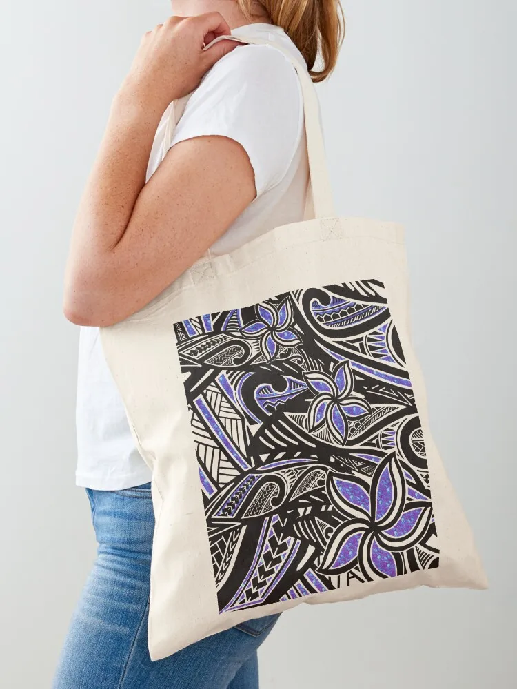 

Paradise Hawaiian With Glam Overlay - Samoan - Polynesian Tribal 3009 Tote Bag sacs de shopping woman shopping bag