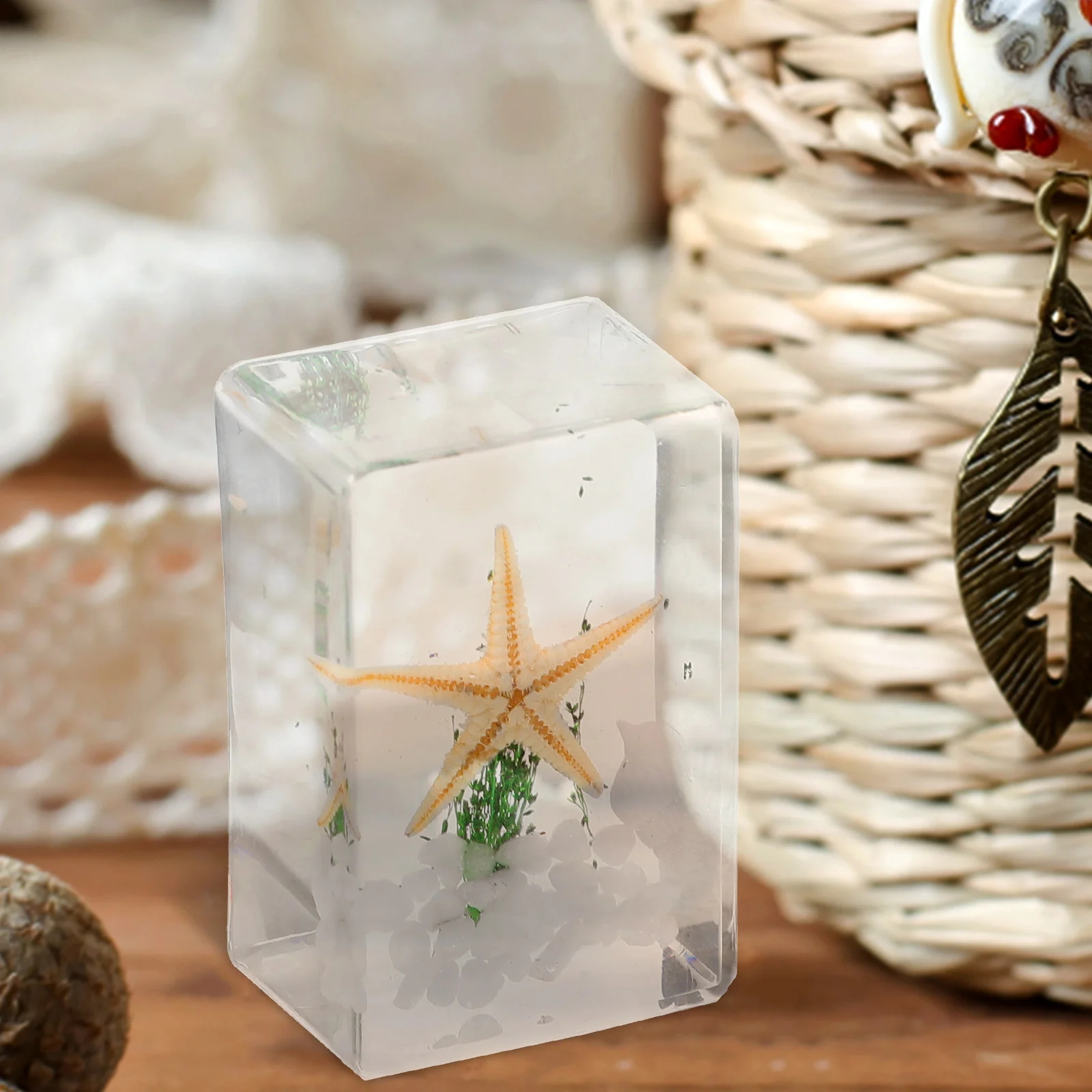 

3 Pcs Specimen Resin Crafts Desktop Resin Decor Ocean Animals Desktop Decor White Color 6 Sets Minimum Teaching Aids