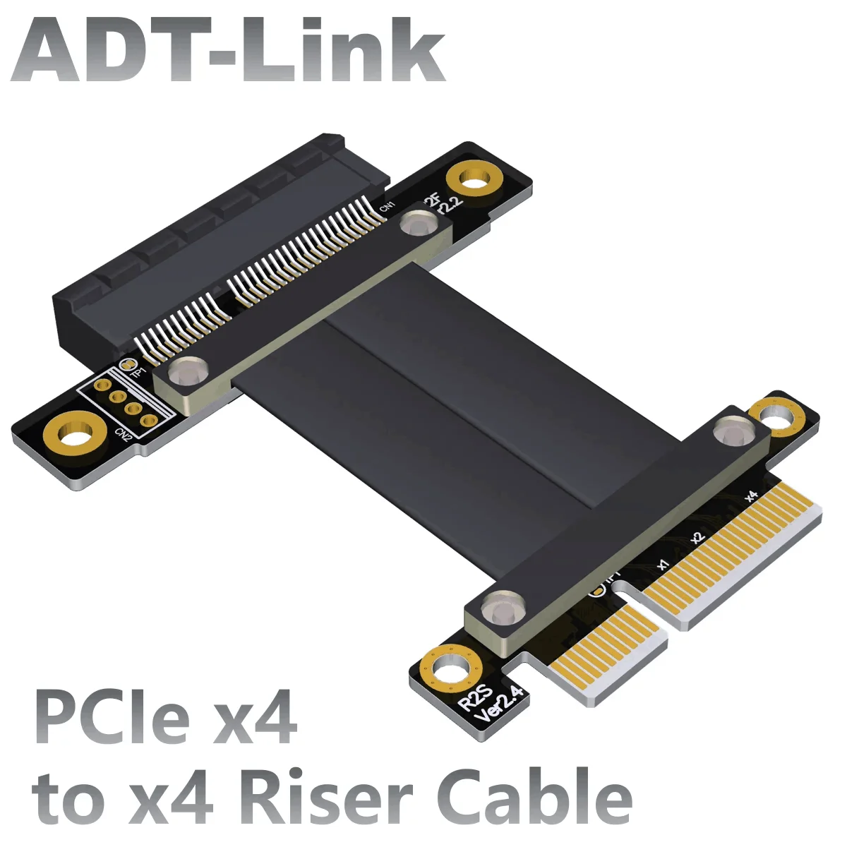 

Кабель-переходник ADT-Link PCI-E 3,0 X4 штекер-гнездо x4 для графических карт удлинитель материнской платы высокоскоростной Gen3