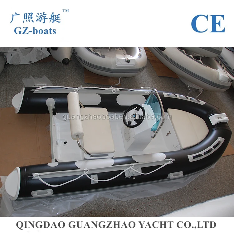 Rapid Deployment Flood Evacuation Safety Floating Inshore Rigid Hull Inflatable Boat with Towing Eyes for Water Rescue