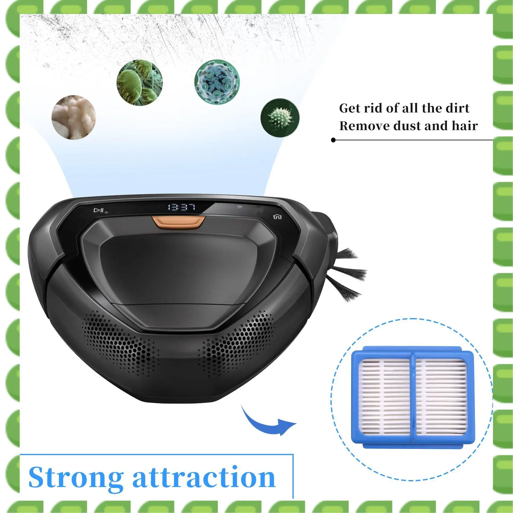

A04V Filter And Pre Motor Filter,Hygiene Filter Replacement Filter Accessories And Clean Brush For AEG QX9 Vacuum Cleaner