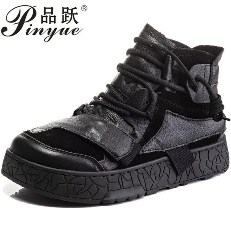cowhide-high-top-sneakers-women-autumn-winter-casual-vulcanized-genuine-leather-ladies-platform-sneakers-lace-up-ankle-boots