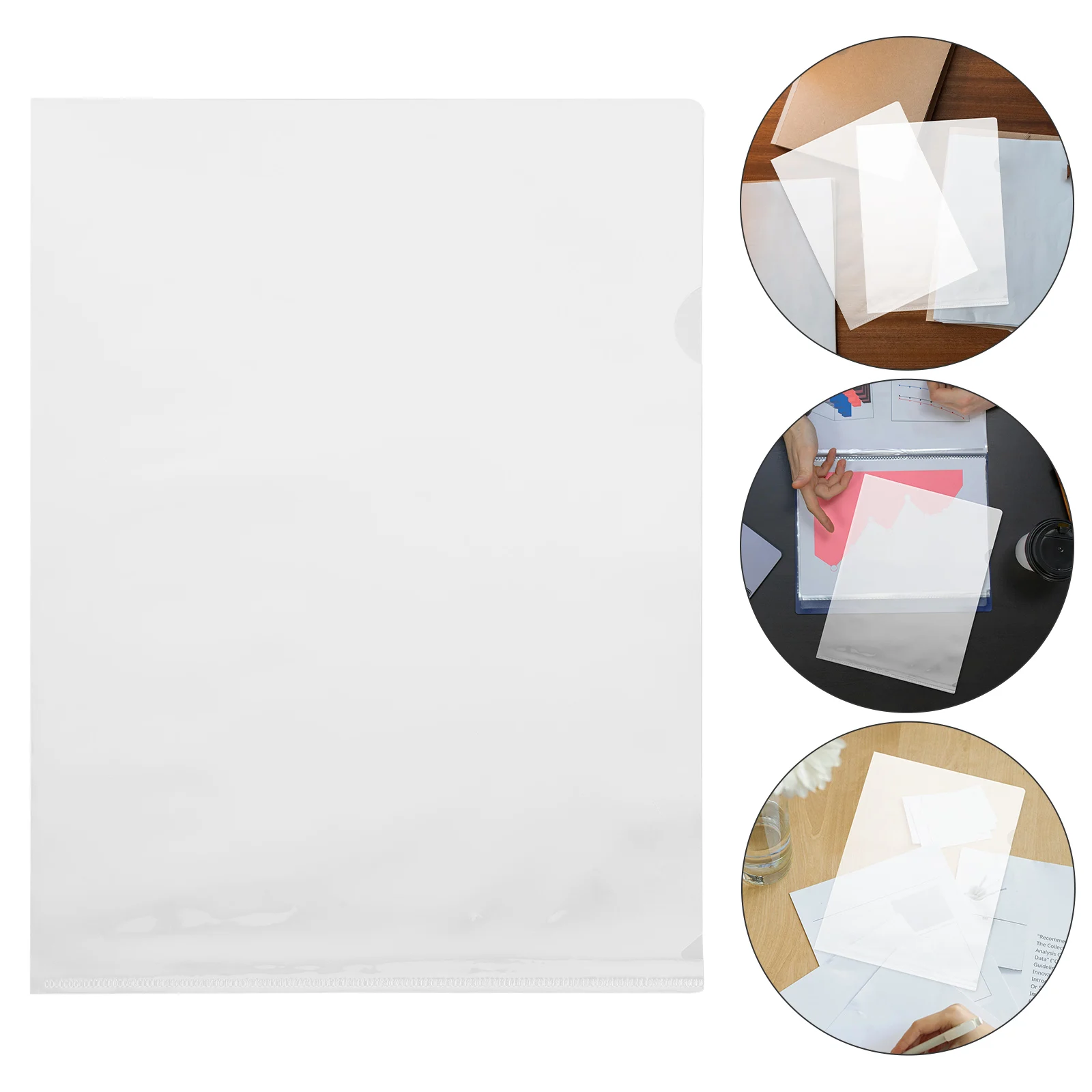 

20 Pcs Protective Case Folder Protection Pp Clear Paper Holder for Office Study