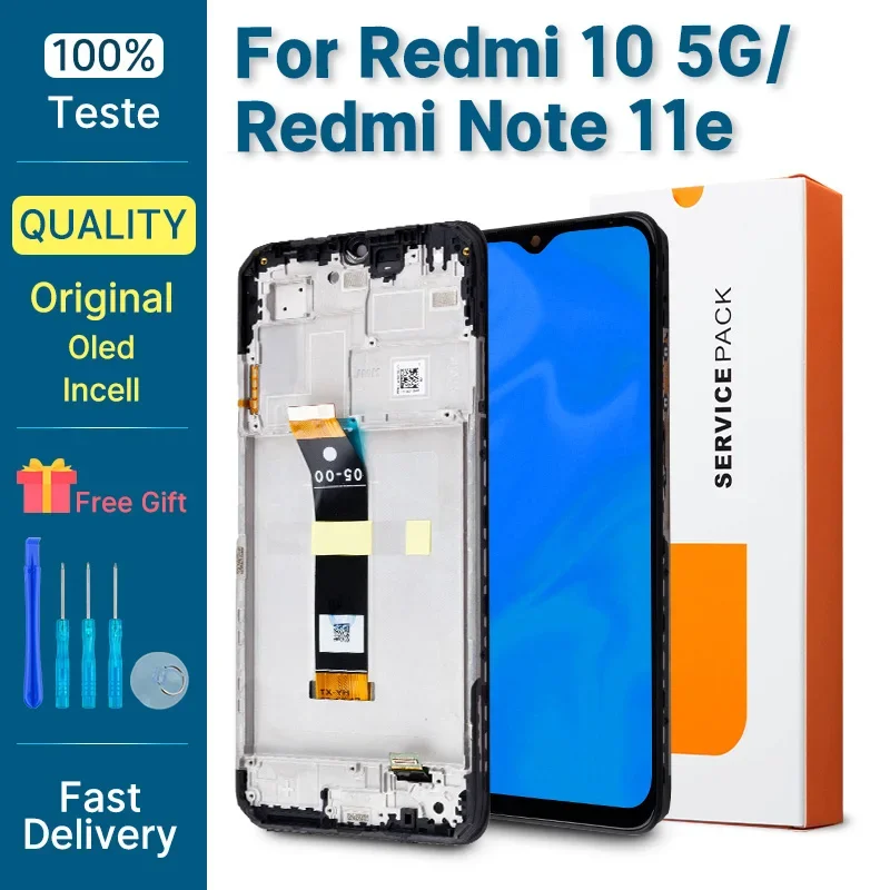 Поп ЖК-дисплей для Redmi 10, дигитайзер сенсорного экрана для Xiaomi Redmi 10 5G 22041219G, замена ЖК-дисплея для Redmi Note 11E, экран P Поп ЖК-дисплей для Redmi 10, дигитайзер сенсорного экрана для Xiaomi Redmi 10 5G 22041219G, замена ЖК-дисплея для Redmi Note 11E, экран P