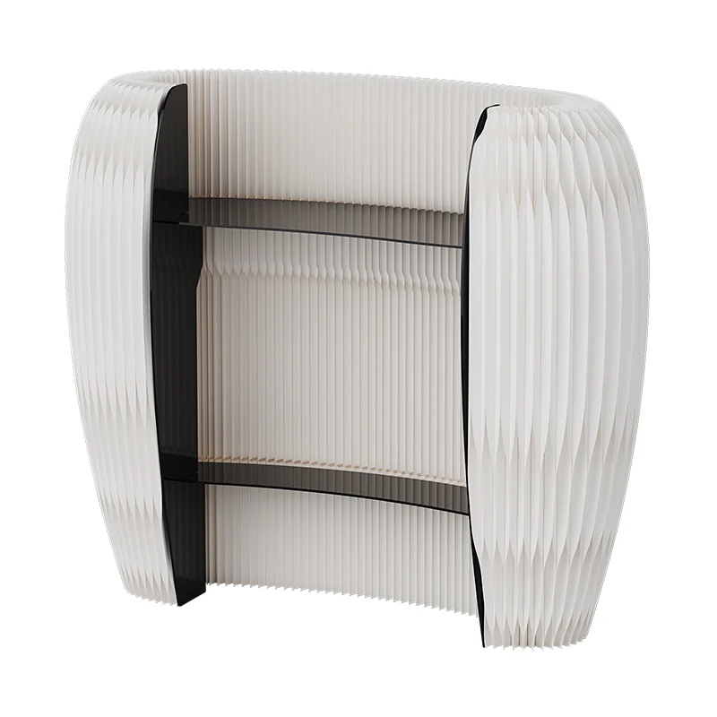 

New Folding Portable Arch Reception Table Kraft Paper Movable Event Front Desk For Boutique