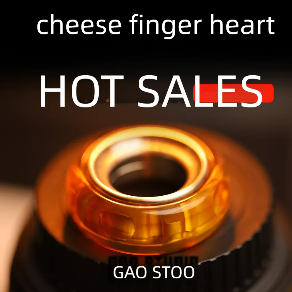 GAO STUDIO Cheese Ring Металлический слайдер Haptic Mode Расслабляющие игрушки-непоседы Металлические игрушки-непоседа для взрослых
