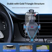 New Model Car-mounted Mobile Phone Holder - Automatically Locking Car Multi-functional Telescopic Suction Cup Air Outlet Support 4