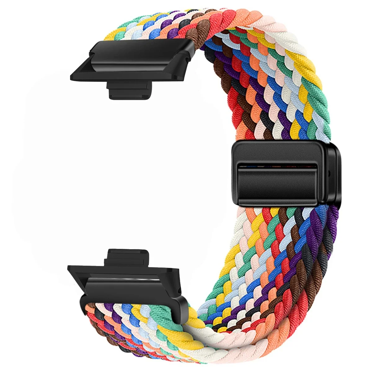 Magnetic Loop for Xiaomi Redmi Watch 4 5 Strap Adjustable Braided Sport Nylon Replacement Bracelet for Miband 8 Pro/9 Pro Band