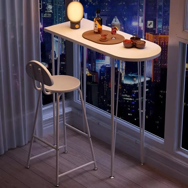 Wall Mounted Bar Table for Home Narrow High Top Counter Desk Minimalist Dining Table for Living Room Milk Tea Cafe Bar Furniture
