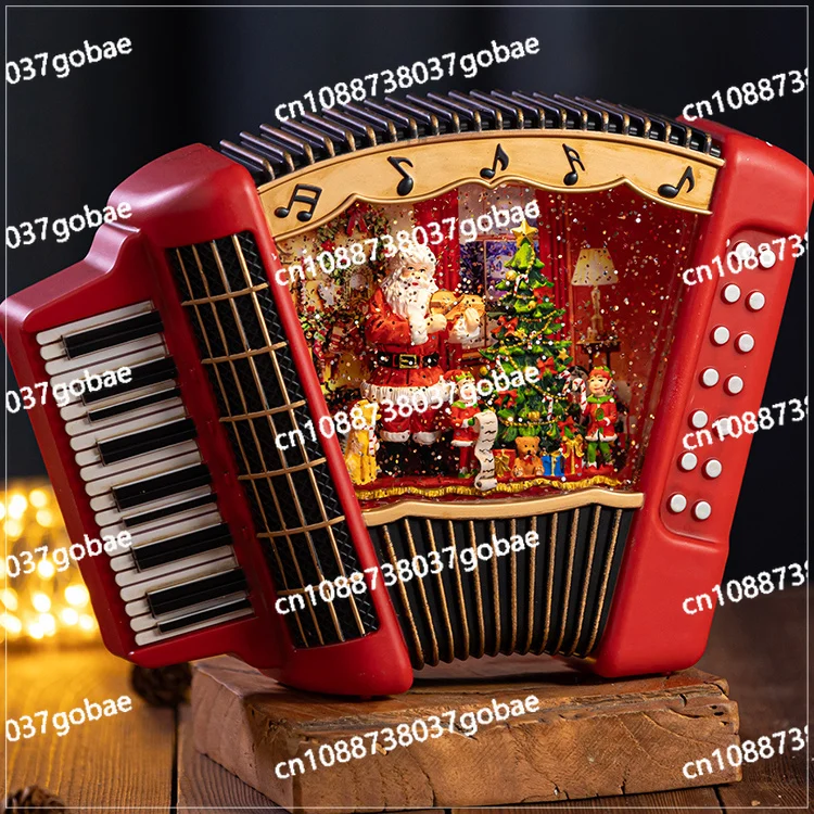

Christmas gingerbread man, music box, crystal ball falling snow, birthday gift music box for friends