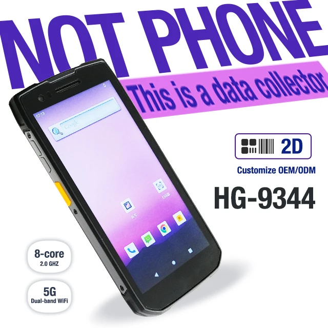 Computer PDA Industriale Portatile Langhuike Modello 9344, Schermo da 5.45\", Android 12.0, NFC, WiFi, Processore MTK MT6762