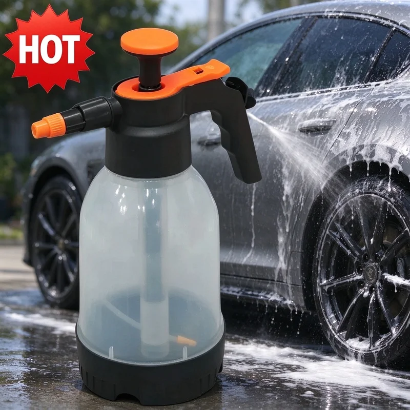 1.2L Air Pressure Handheld Spray Bottle, Multifunctional Sprayer for Car Washing, Garden Irrigation & Household Cleaning