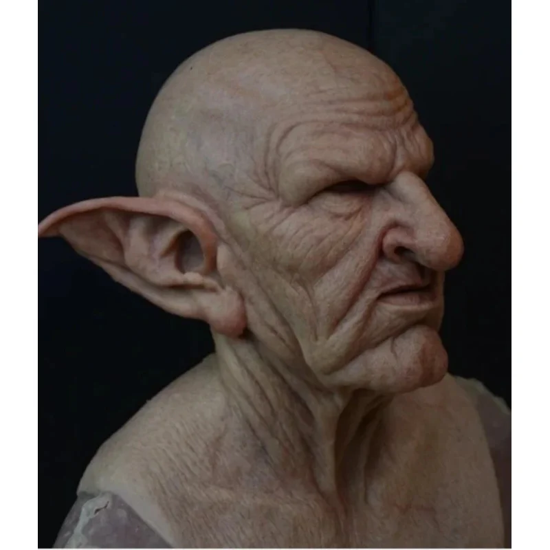 

Anime Cosplay New Old Man Grandpa Grandma Mask Halloween Party Pointy Ears Old Man Head Mask Party Offering Scary Cosplay P 72th