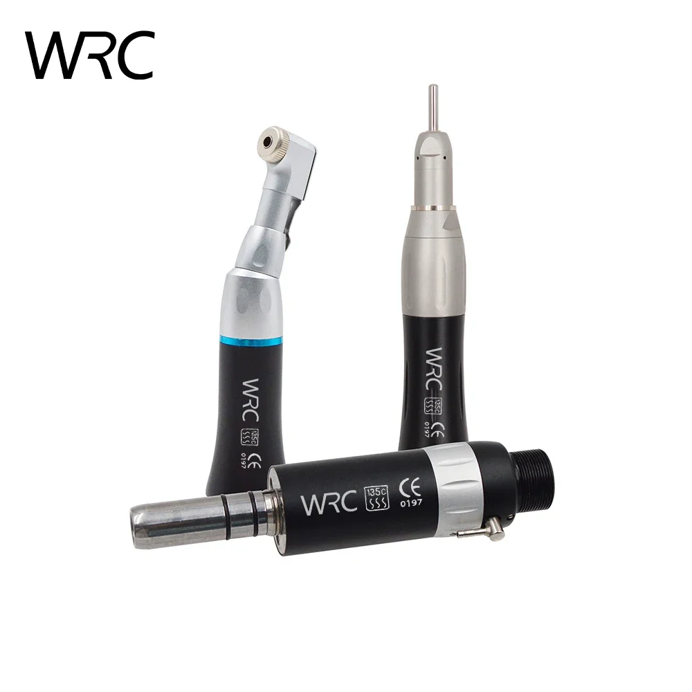 Dental Low Speed Handpiece Kit External Water Spray colorful Set 2/ 4 Holes  Air Turbine Straight Contra Angle Air Motor