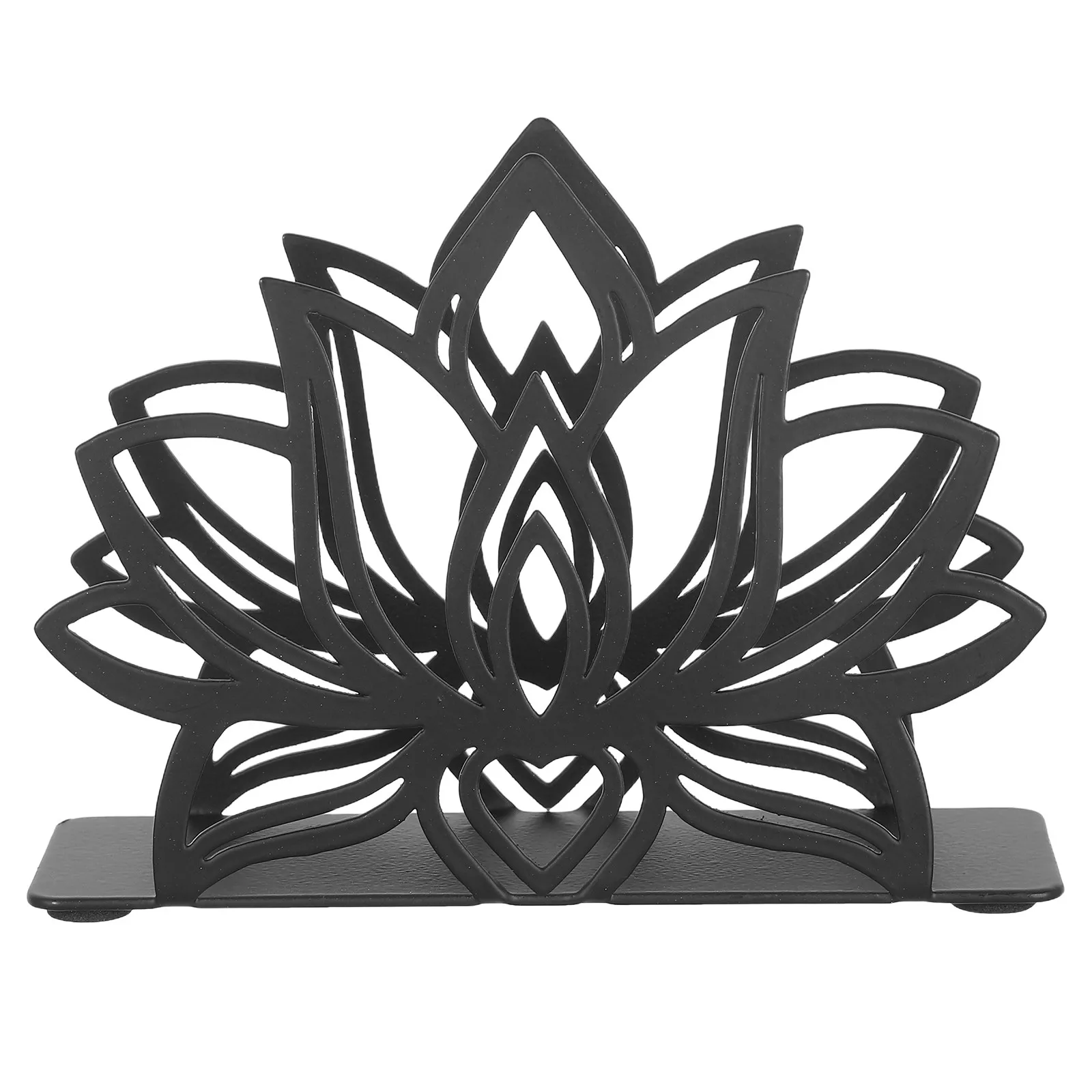 Cast Napkin Holder for Table Decorative Metal Tissue Stand Stylish Modern Dining Room Kitchen Bar Restaurant Napkin