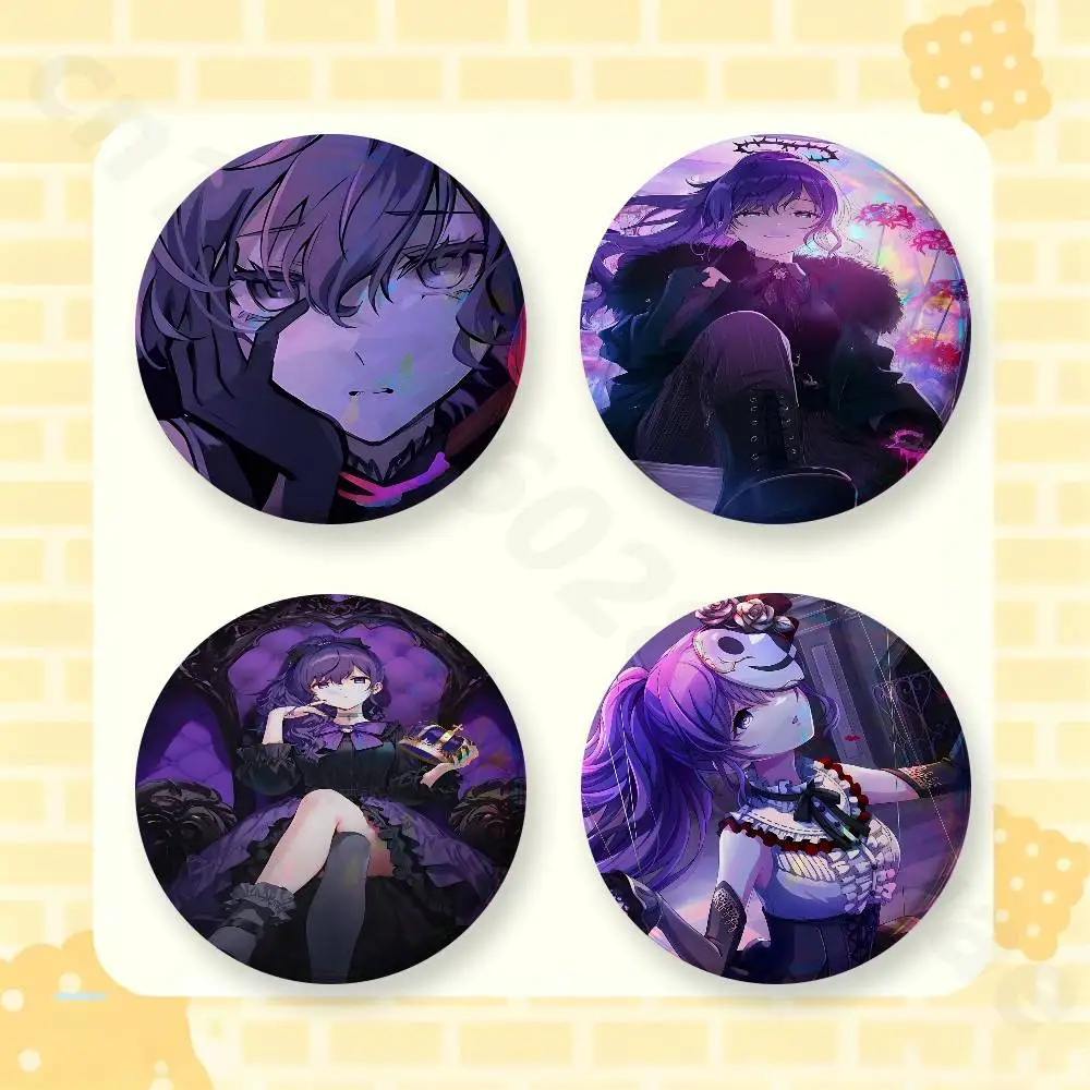 F-Fall In Love You False Angels 58mm Badge Brooches on Backpack Clothes Handmade Round Enamel Pins for Jewelry