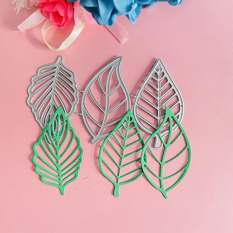 3 piece set leaves  decoration die Metal Cutting Dies DIY Scrapbook Paper Cards Embossing Craft Die Cut handmade craft