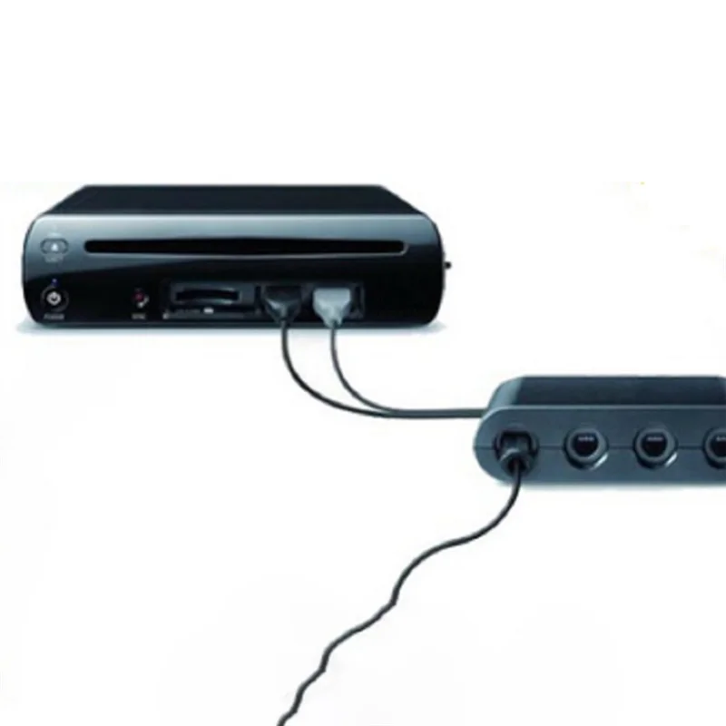 ABLL-For Gamecube Controller Adapter For Nintendo Wii U And PC USB - 4 Ports Connection Tap Converter For Multi-Player Games