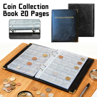 480 Pockets Coin Collection Holder PVC Penny Album Gifts Coin Collecting Album 10/20 Pages Coin Collection Book for Collectors