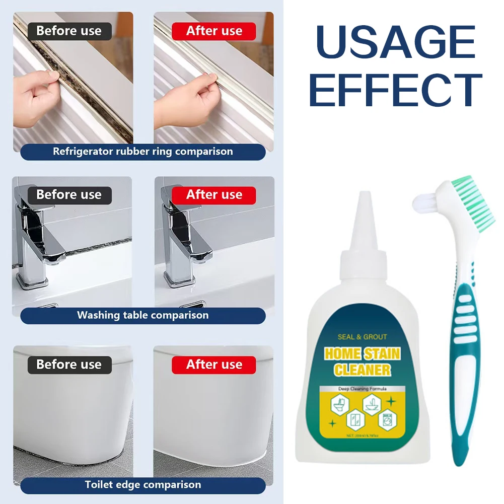 Multi-purpose Household Stain Remover For Kitchen Effortlessly Removes Toughness Tile Grout Stains. For Indoor Use