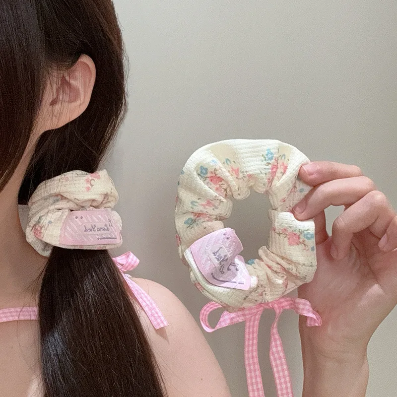الكورية نمط الحلو فراشة عقدة العلاقات الشعر النسيج العصابات الشعر للنساء رائعتين أغطية الرأس لطيف مطاطا العصابات الشعر Pentru Воalos