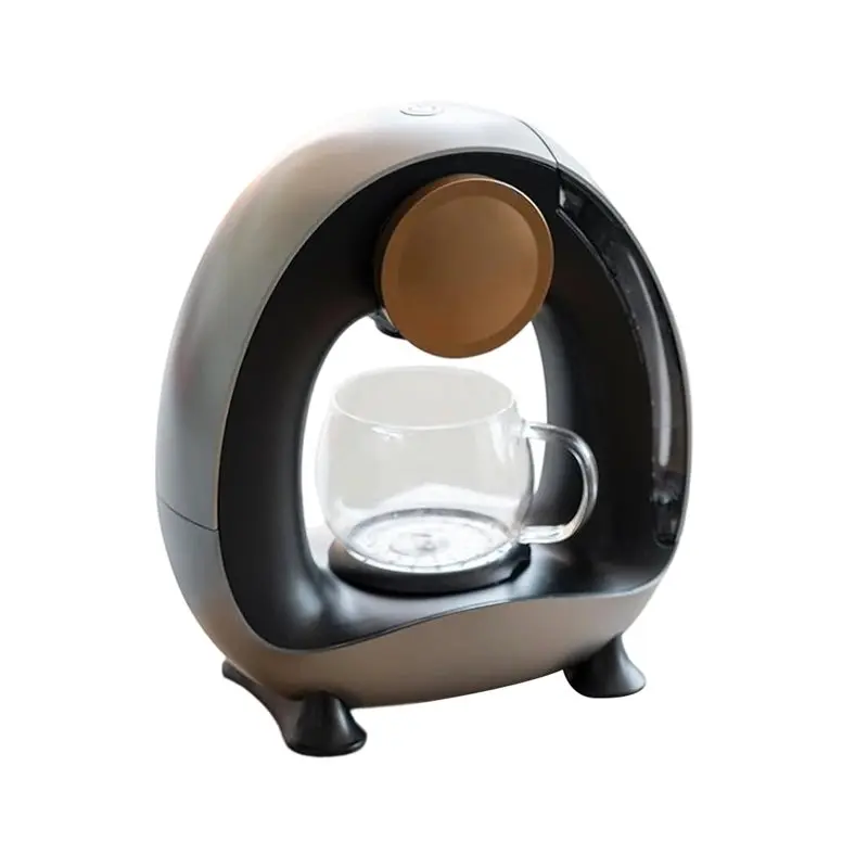 【KITCHEN GADGET】Portable 2 In 1 Coffee Maker Automatic Silent High Quality Machine For Home RV-US Plug