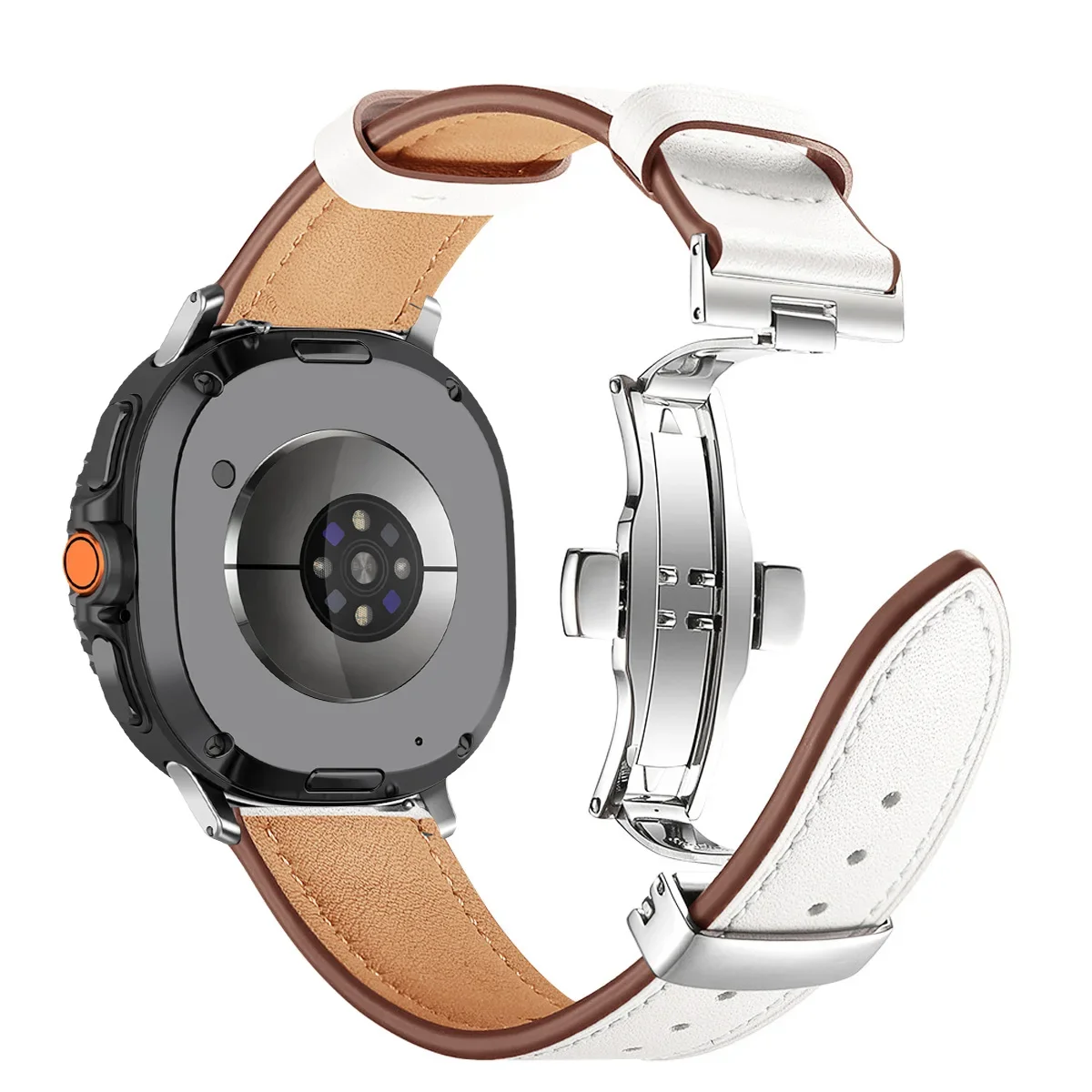 Premium-Lederarmband für Samsung Galaxy Watch 8 9 40mm 44mm Business-Armband für Galaxy Watch 8 Classic 46mm Smartwatch-Armband – Detail 21