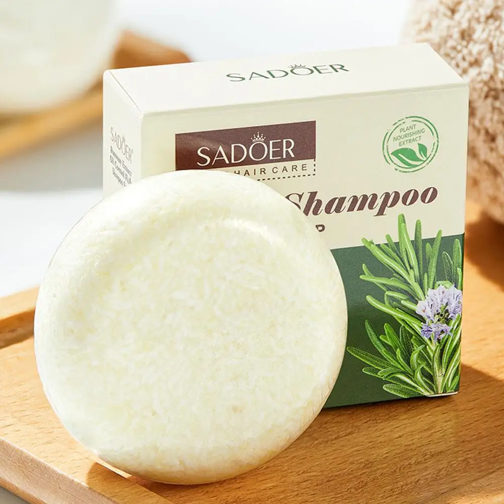 Rosemary Rose Shampoo Soap Solid Shampoo Bar Deeply Cleanses Nourishes Hair Plant Essential Oils Care For Hair Scalp Care