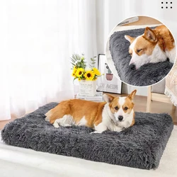 Super Soft Plush Dog Bed Mat Cat Beds for Small Medium Large Dogs Removable for Cleaning Puppy Cushion Claming Dog Beds Pet Bed