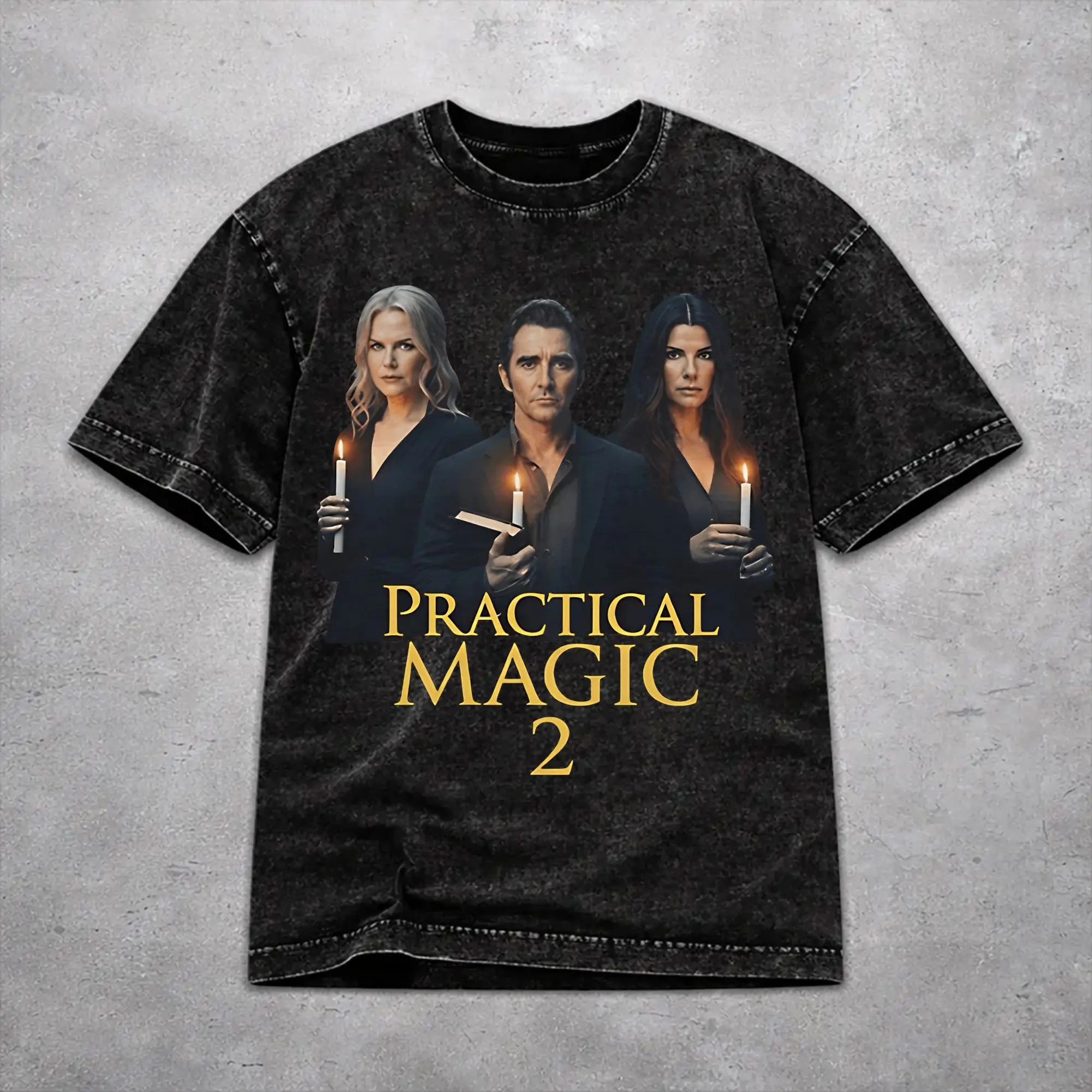 Vintage Women Men Practical Magic 2 Witchcraft Occult Witch Movie Sequel Tee Shirt Cotton Washed  T Shirts Outfits
