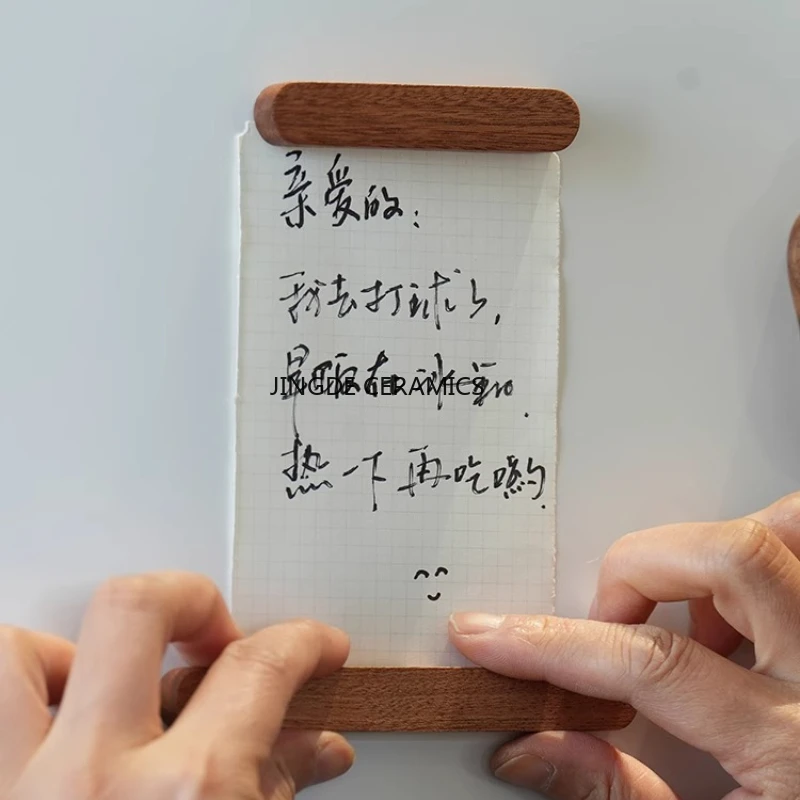 

3 шт. деревянная наклейка на холодильник, магниты на холодильник, магнитная лента для хранения из цельного дерева, бытовая посуда на холодильник